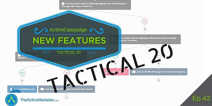 TAM 042: Tactical 20 – New ActiveCampaign Features