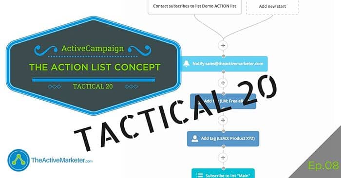 TAM 008: Tactical 20 – The ActiveCampaign Action List Concept